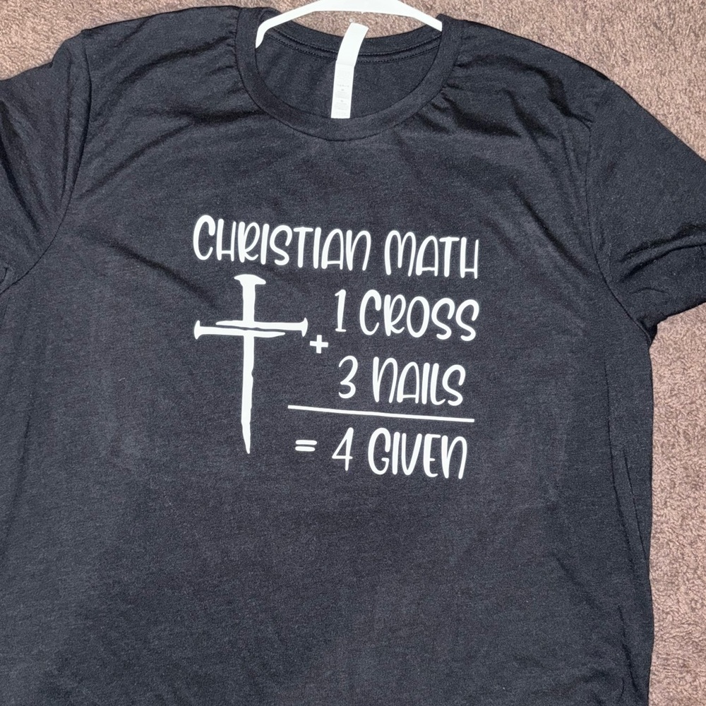 Christian Math T-shirt - Picture 2 of 2